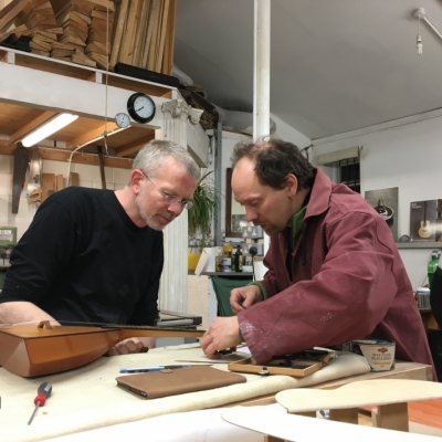 Stringed Instrument Workshop : <p>Simon completed a Spanish guitar before working on renovating a balalaika.</p>
